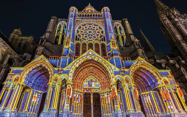 Scénographie du portail Nord de la cathédrale de Chartres
