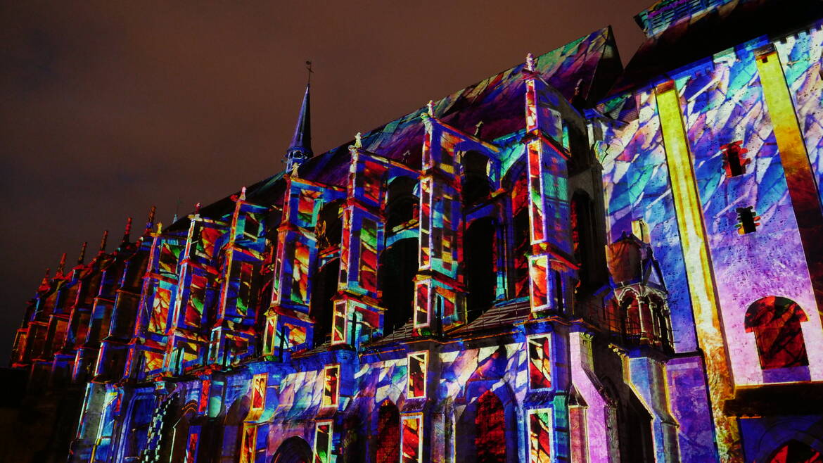 Chartres en lumières en petit train