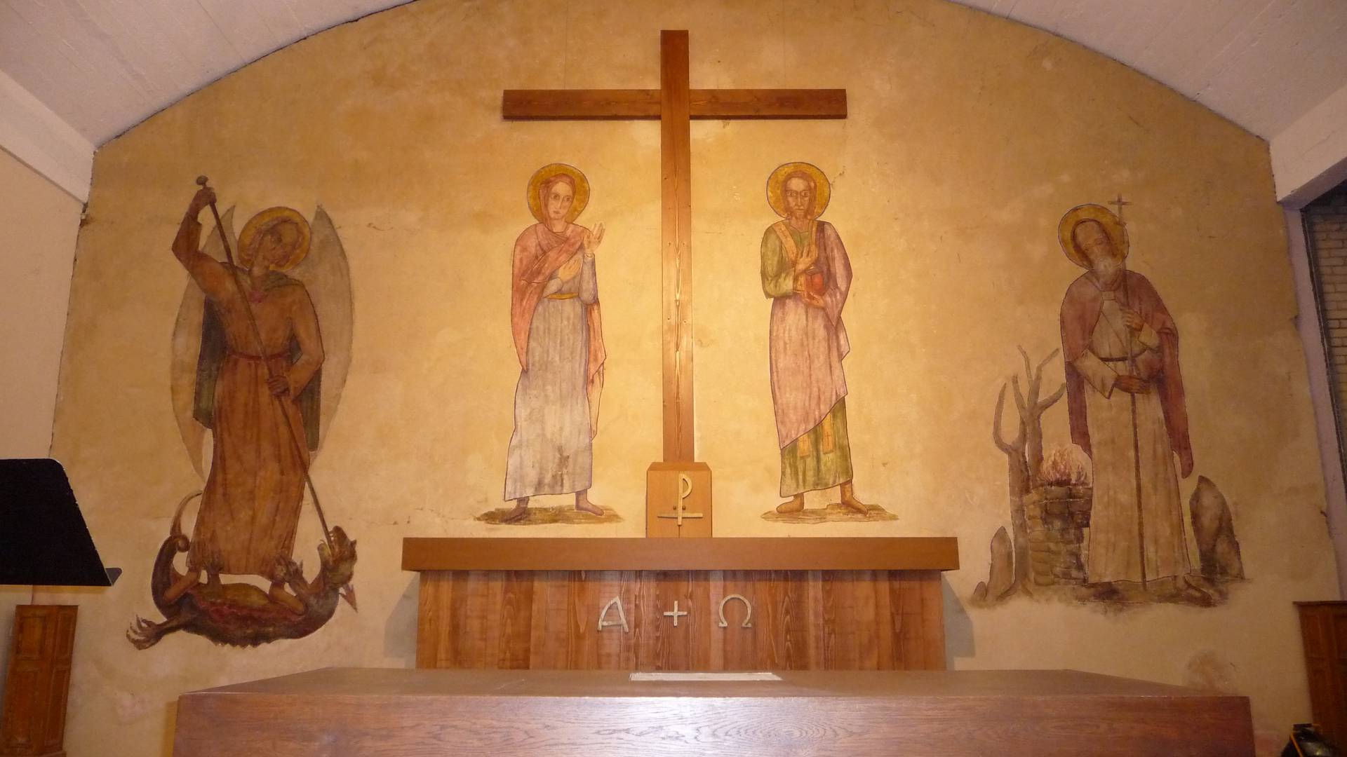 Fresque au Séminaire des Barbelés